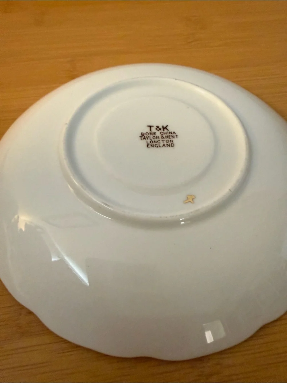 Vintage T&K limited 7/200 Yellow Rose Teacup and Saucer Set gold accents.